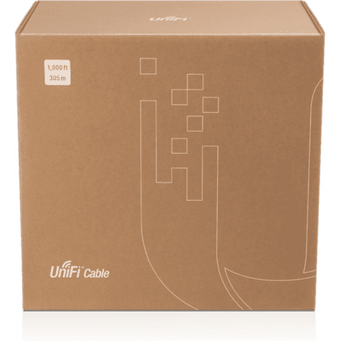 Кабель UBIQUITI UNIFI CABLE, 4 пары, 305 м, для помещений UC-C6-CMP Кабель UBIQUITI UNIFI CABLE, 4 пары, 305 м, для помещений UC-C6-CMP